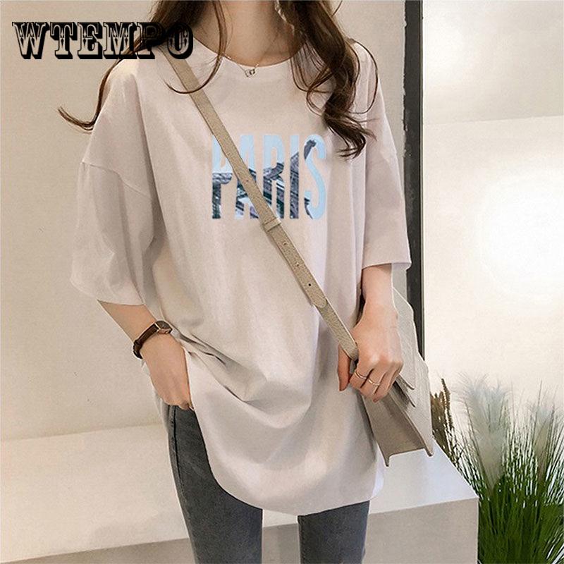 

WTEMPO print Women tshirt Casual t shirt For Lady Top Tee Hipster