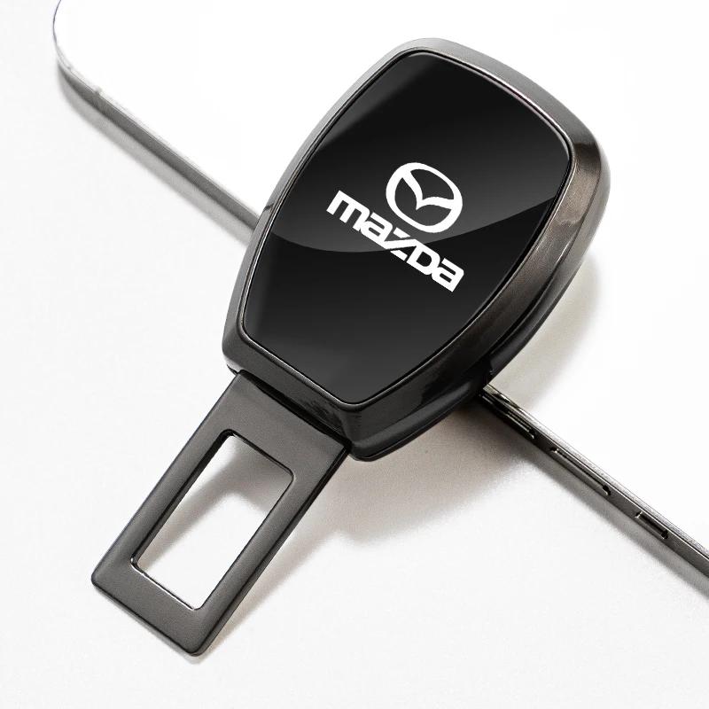 2025 Hot 1Pcs Car Seat Belt Clip Extender Lock Buckle Plug For Mazda 2 5 CX3 6 CX9 3 MS GJI CX30 BM MX5 CX5 BN GL CX7 MX3 GH BK