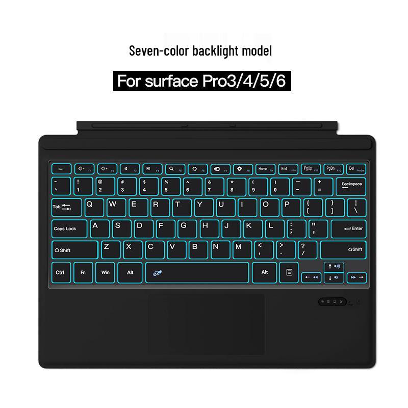 Microsoft Surface Pro 34567 Backlit Touch Keyboard Case for Surface Go 23 - Bluetooth Keyboard