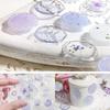 60 Cute Round 3D Seal Wax Stickers in 4 and Perfect for Decorating and Clear, Styles Butterfly, Flower, Letter, Leaf. Envelopes, Invitations,