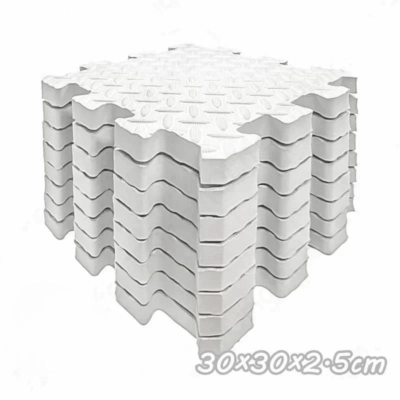 6Pcs 2.5cm Thickening Baby Interactive Game Carpet Anti-slip and Shockproof Living Room and Bedroom Mat Children's Room Carpet