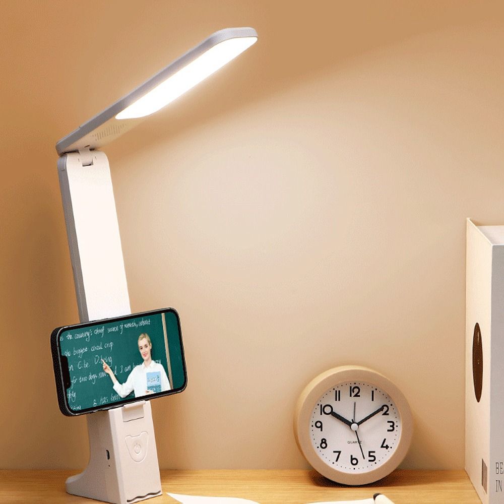 Multi Angle Adjustable Book Reading Light USB Charging Touch Control LED Desk Lamp Eye Protection Stepless Dimming Bedside Lamp