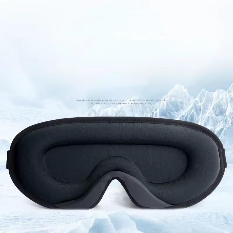 3D Memory Foam Silk Sleep Mask Soft Eye Patches Comfort Three Dimensiona Design Face Sleeping Mask Eyeshade Breathable Women Men