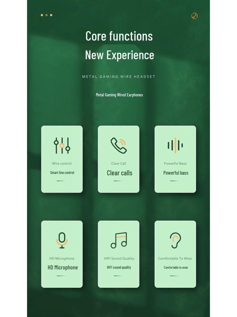 P8 Wired Metal Gaming Headset, Compatible with Apple, OPPO, Huawei Type-C Devices and Universal Computers