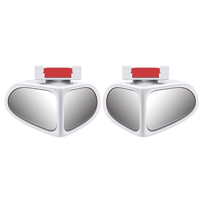Safe Drive Auxiliary Blind Spots Reflectors Glass 360 Degree Flexible Rotation High Definition Wide Angle Lens for Car