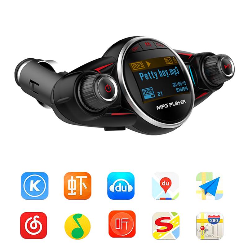Bluetooth Handsfree Car Kit MP3 Player Aux Modulator Fast Car Charger