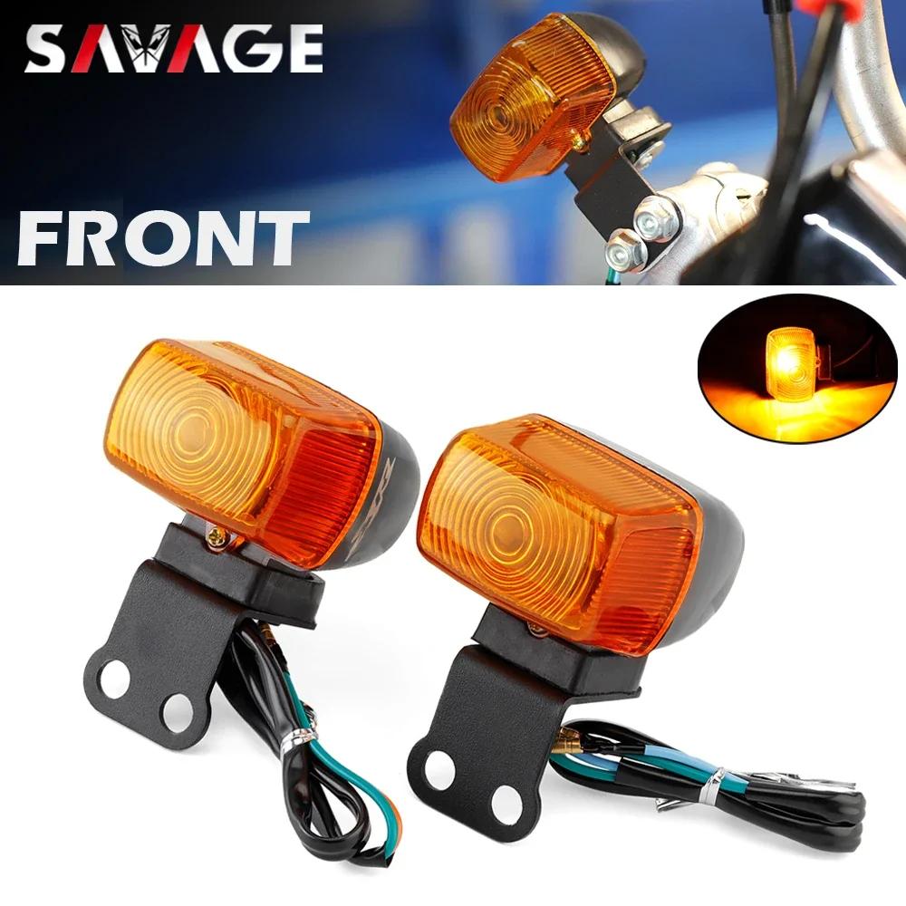 Front Rear Turn Signal Light For HONDA XR600R XR400R XR250R 1996-2000 Motorcycle Accessories Flashing Indicator XR 600 400 250 R Front (1 pair)
