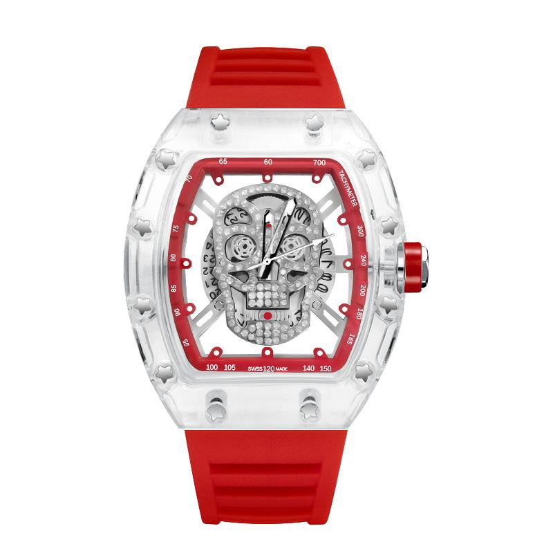 Luxury Quartz Men’s Wristwatch Male Watch for Man Watches Mechanical  Trend Automatic Transparent Ghost Head Waterproof