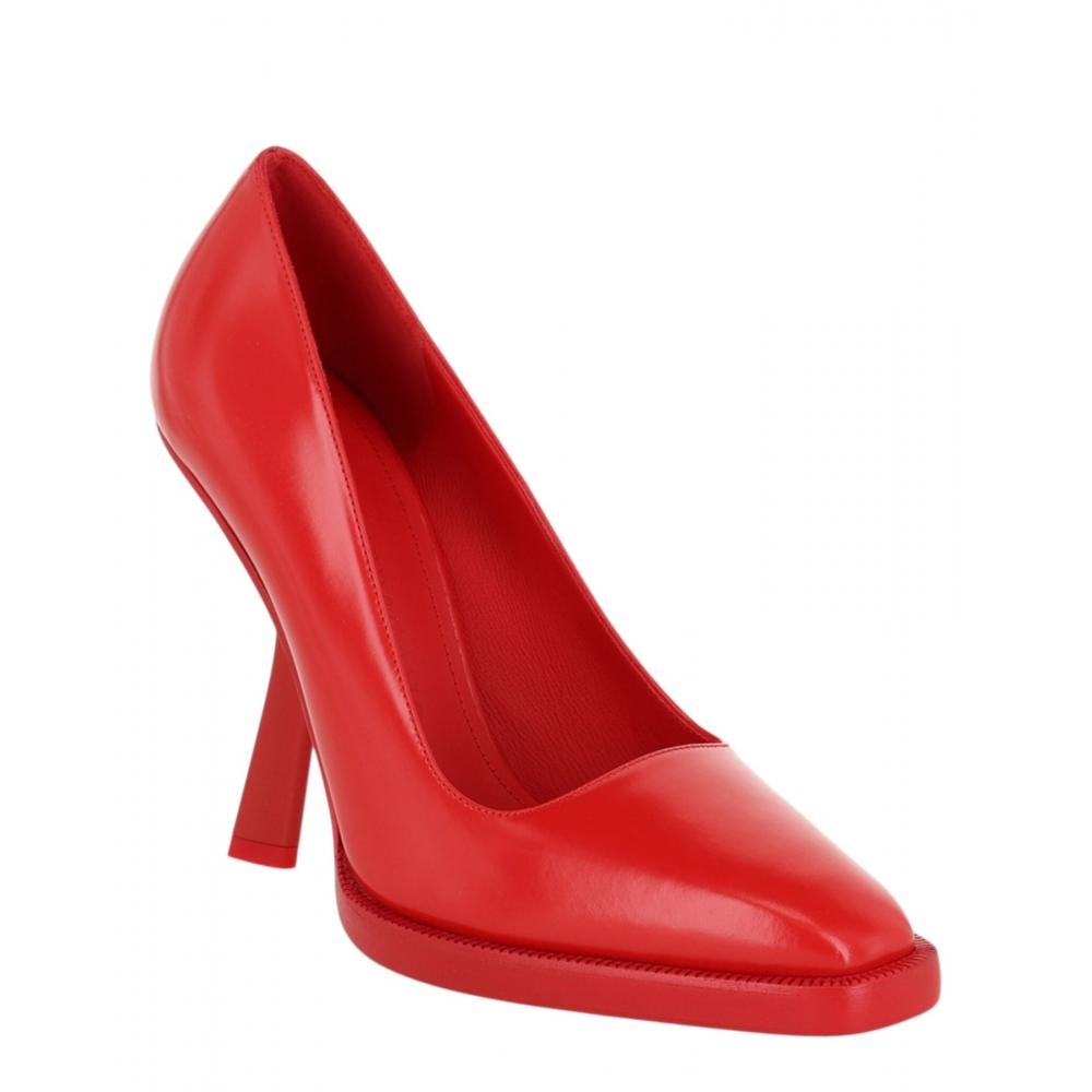 Salvatore Ferragamo Anser X5 Leather Pumps Red