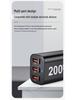 200W GaN Multi-Port PD Charger - Universal High-Power Charging for Phone & Tablet, Travel-Friendly