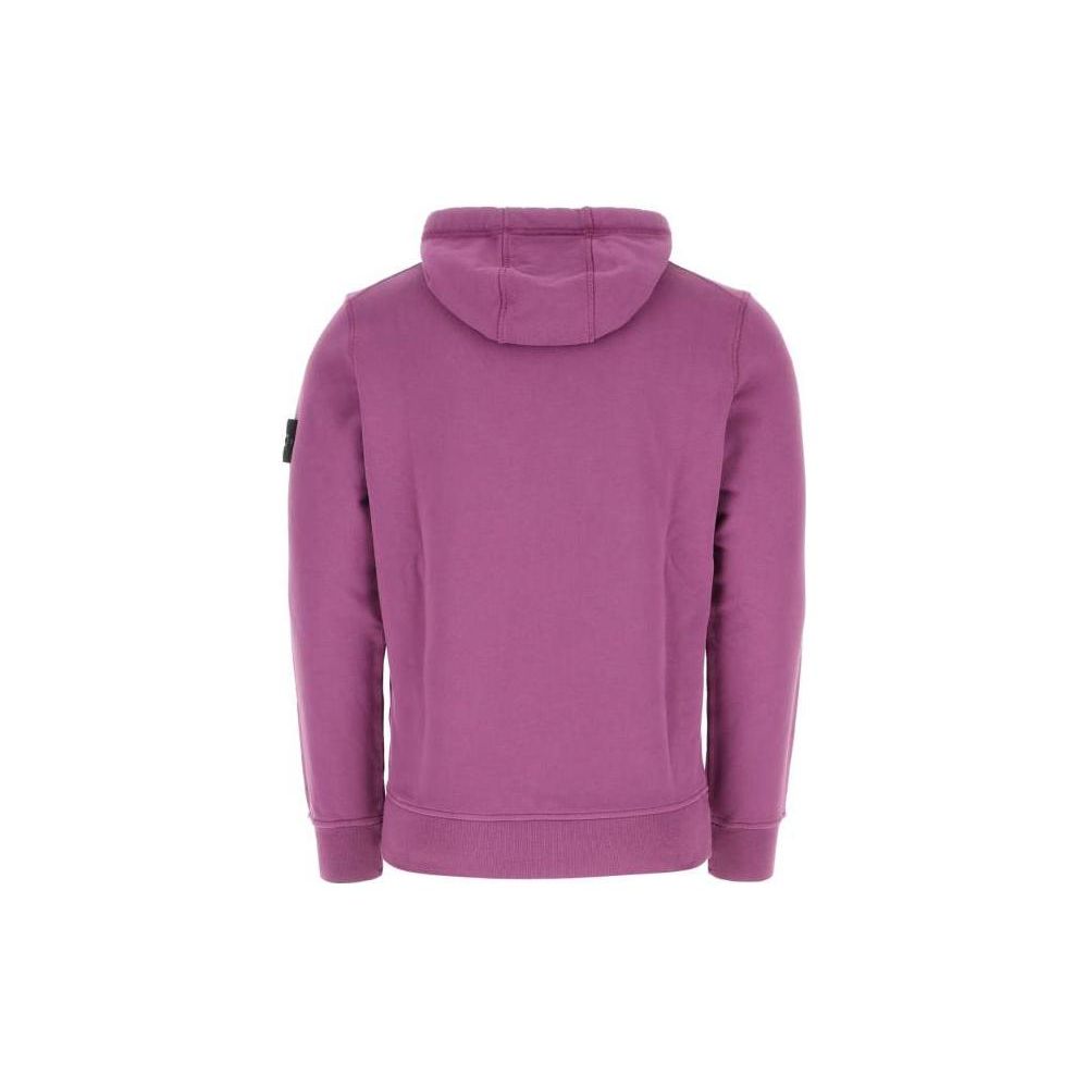 Stone Island Logo Hoodie Purple Men Streetwear 101564151-V0045