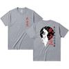 Japanese Samurai Spirit, Japanese Style Bushido Printed Pure Cotton Round-neck T-shirt, Summer Short-sleeved Men's and Women's