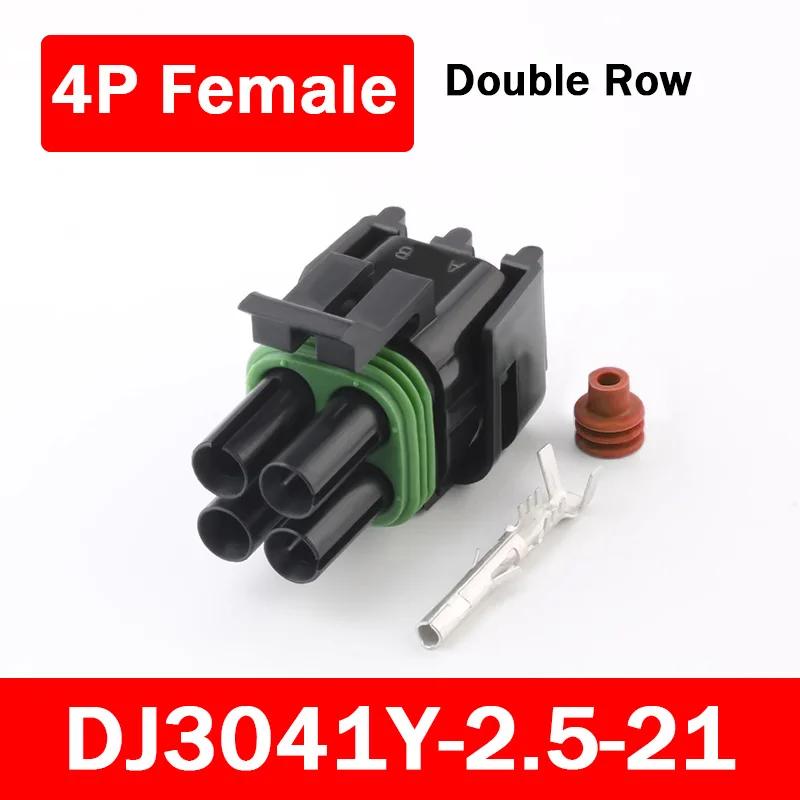 5/20/100Sets Delphi 2.5 Series GM Automobile 1/2/3/4/6Pin Waterproof Male&Female Connector Plug 12010975 DJ302/3/4/61Y-2.5-11/21