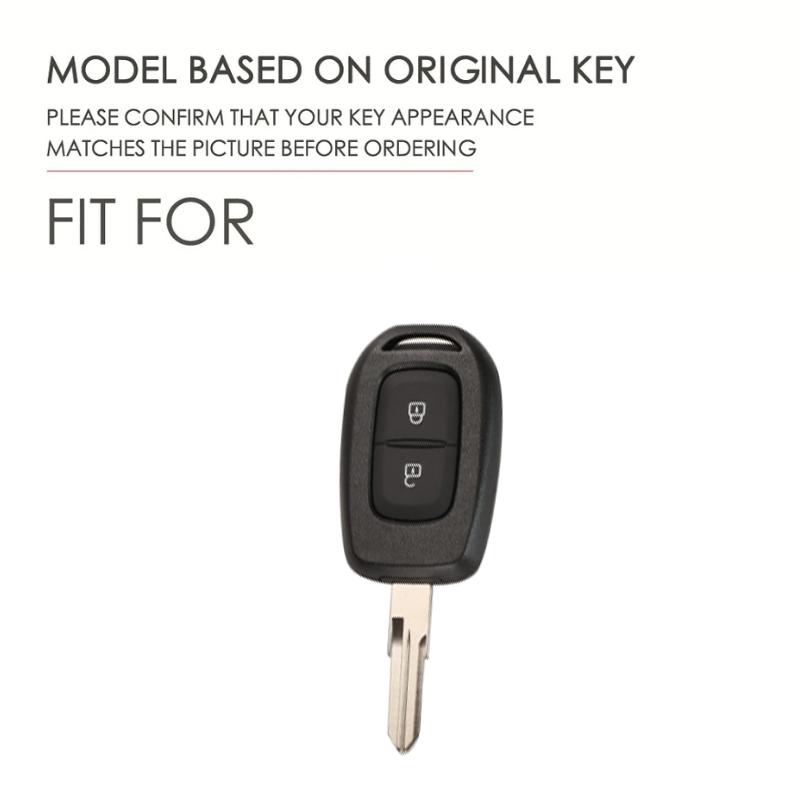 2 Bottons Silver Tpu Auto Key Fob Cover Case Fit For Renault Fit For Renault Sandero Symbol Trafic Dacia Logan Auto Accessories
