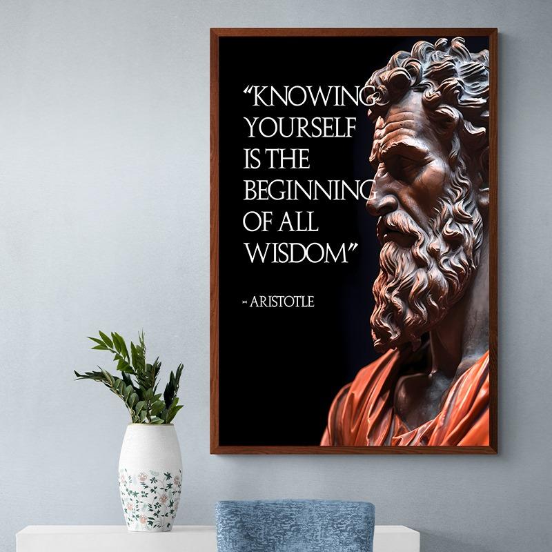 Marcus Aurelius Stoicism Inspirational Quote Posters and Prints Canvas Painting Wall Art Picture for Room Home Office Decor