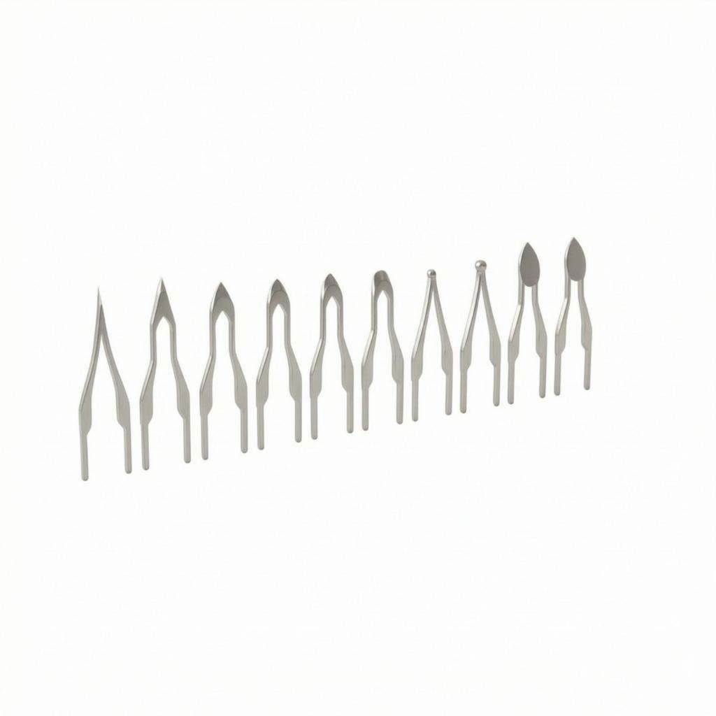 10 Pieces Metal Fire Etching Pen Tip Assortment High-Temperature Stainless Steel