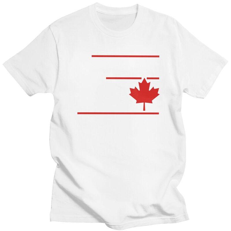 Custom Male Elbows Up Canada Canadian Flag T Shirt ShortSleeve Cotton Tshirts Tshirt Leisure Tee Clothing
