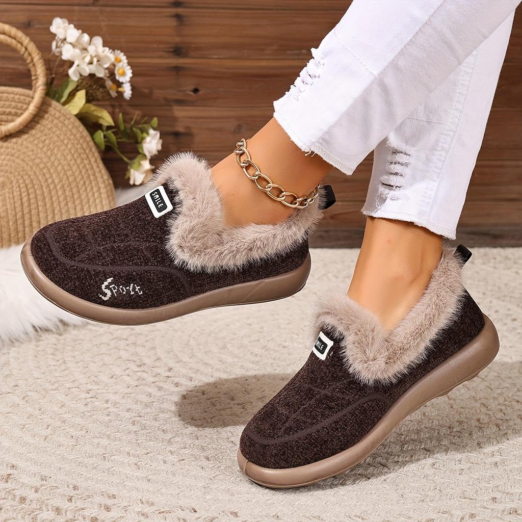 Damenstiefel Weiche Sohle Warm Bequem Modisch Vielseitig Winter Kurzstiefel, Damenschuhe