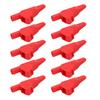 10Pcs J.60032 Banana Test Clip   Enclosed Electrical Test Clips with 4mm   for Electronic Instruments