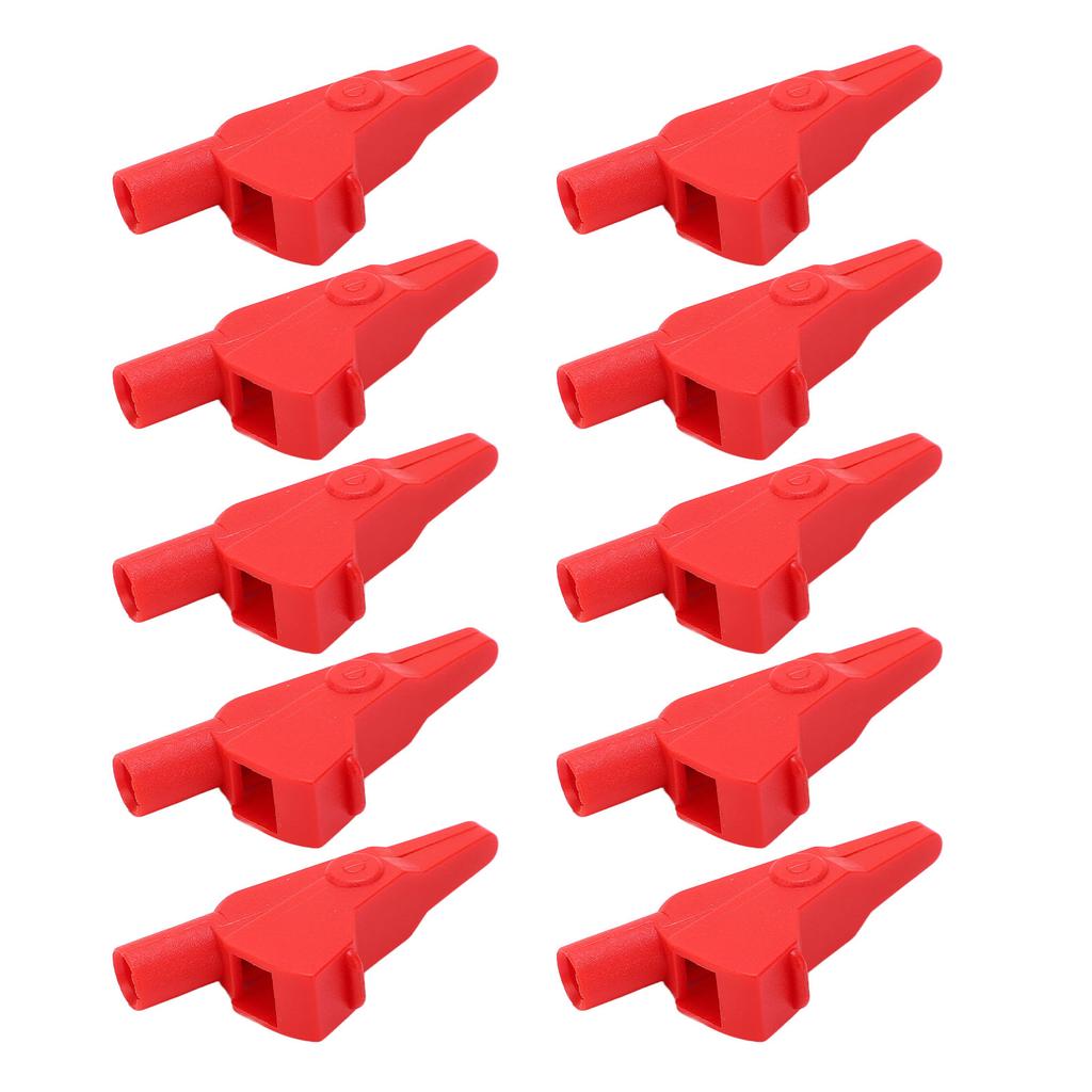 10Pcs J.60032 Banana Test Clip   Enclosed Electrical Test Clips with 4mm   for Electronic Instruments