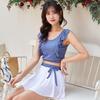 Korean Slimming Skirted Two-Piece Swimsuit - Sexy Backless Design for Women