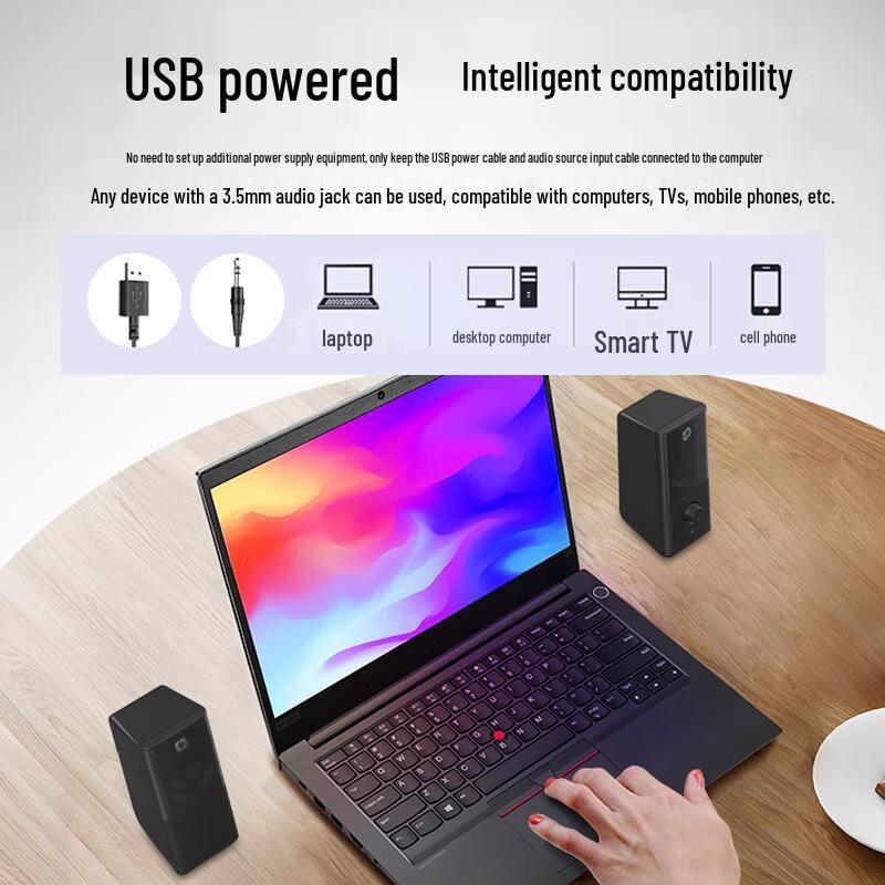 HP DHS-2101 Computer Speakers CN plug (adapter included)