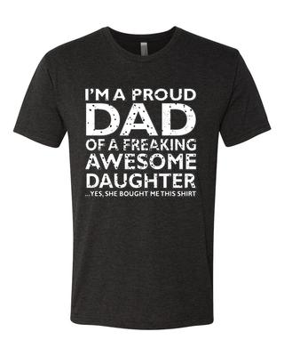 Stolzer Papa einer tollen Tochter Bester Vater Ehemann Papa Geschenk Herren T-Shirt