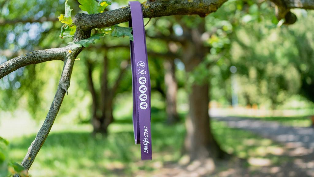 Rubber Band for Pull-up Exercises - Latex Power Band, Purple
