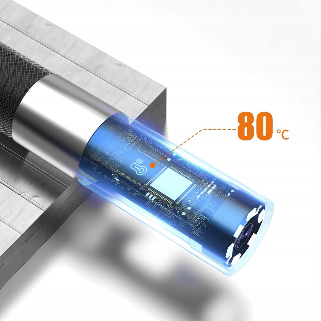 ENDOSCOPIO DI ISPEZIONE SCHERMO LED ROTANTE A 360° SCHEDA SD 32GB IP67 1m TELECAMERA 3,9mm