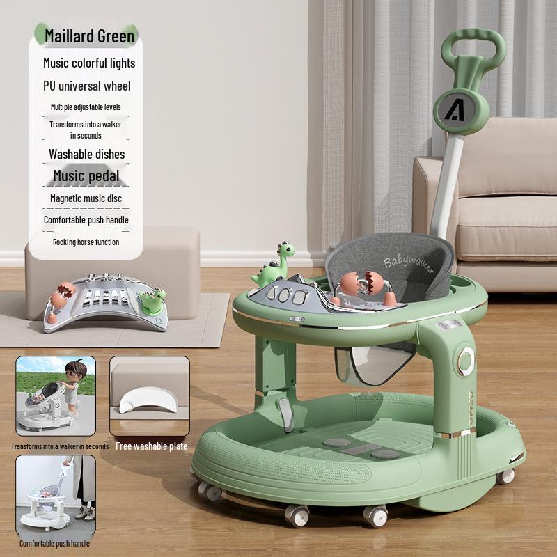 Multifunctional Baby Walker: Anti-Tip, O-Leg Prevention, Push-Assisted Learning for Boys and Girls