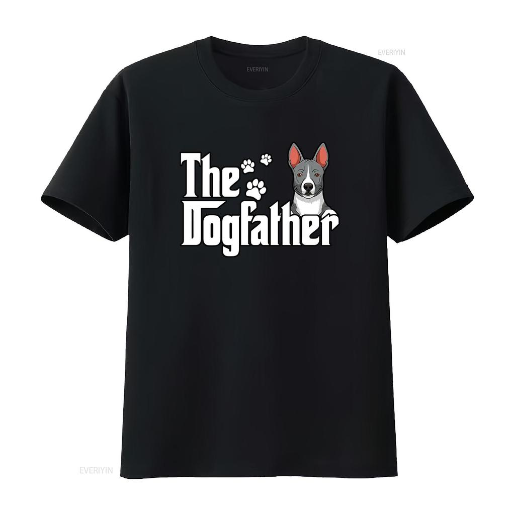 Basenji The Dogfather Fathers Day T Shirt Stylish Comfortable Dog Lover vintage Washed graphic Stretched designer clothes Soft