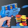 Children Flying Saucer Guns Carrot Flying Disc Launcher Toy Safety Eva Flying Disc Gun Kid Outdoor Game Toys