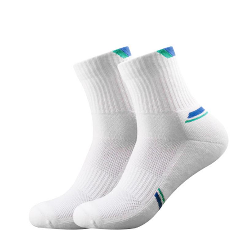 Unisex Non-slip Sweat-wicking Mid-calf Thickened Breathable Quick-dry Badminton Sports Socks