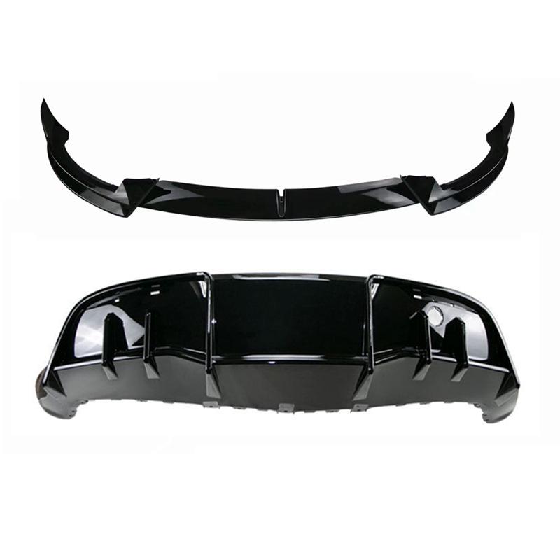 Tesla Model Y Azhuo Front & Rear Lip Body Kit - Gloss Black Water Transfer Printing