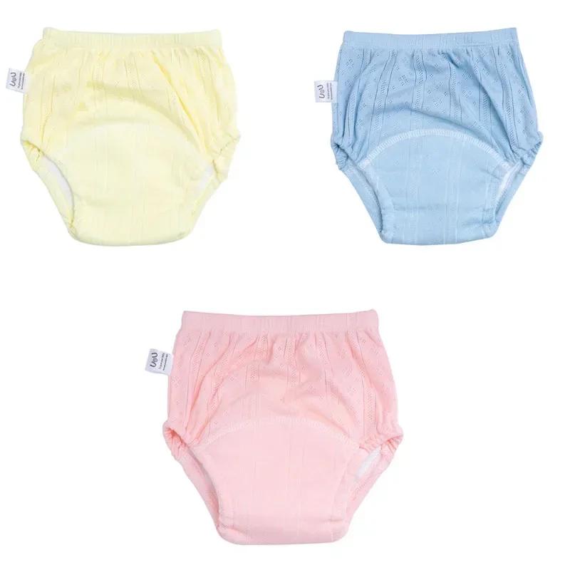 3 PEZZI/LOTE Colori Caramella Pantaloncini da Allenamento per Neonato Shorts Estivi per Bambino Pannolini di Stoffa Lavabili per Maschio e Femmina Pannolini Riutilizzabili Mutandine per Lattante
