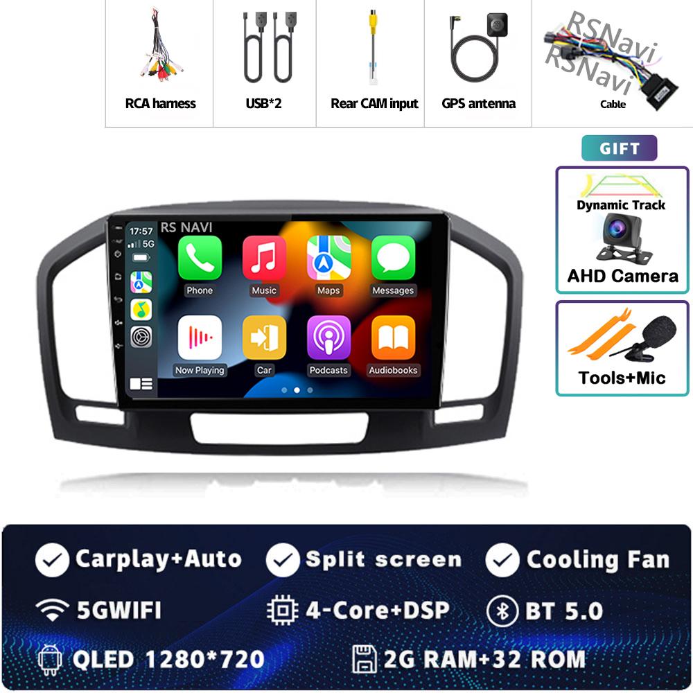 

Android 14 Автомагнитола Carplay для Buick Regal Opel Insignia 2009 - 2013 Мультимедийный видеоплеер Навигация GPS Стерео 2Din DVD BT