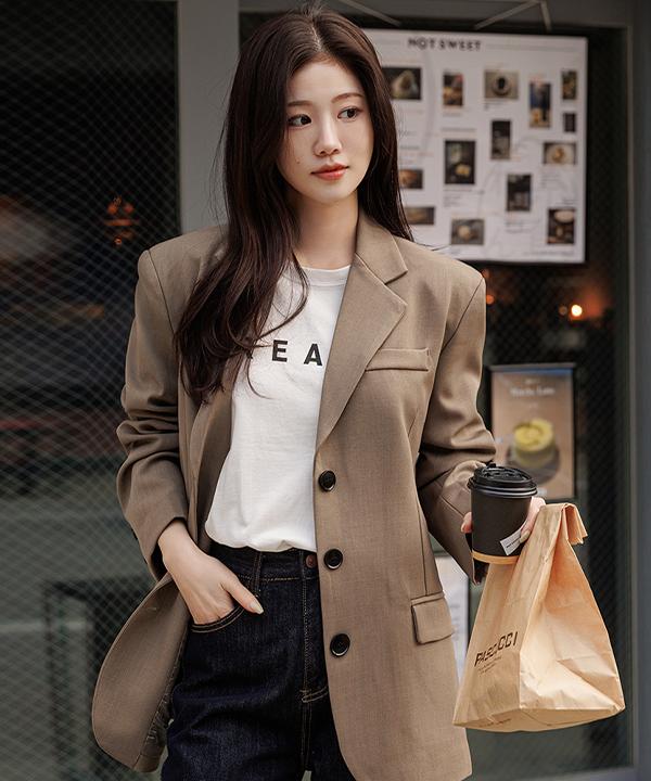FRENCHCHIC Arcade 3-Button Oversized Single Jacket_61Jk1613