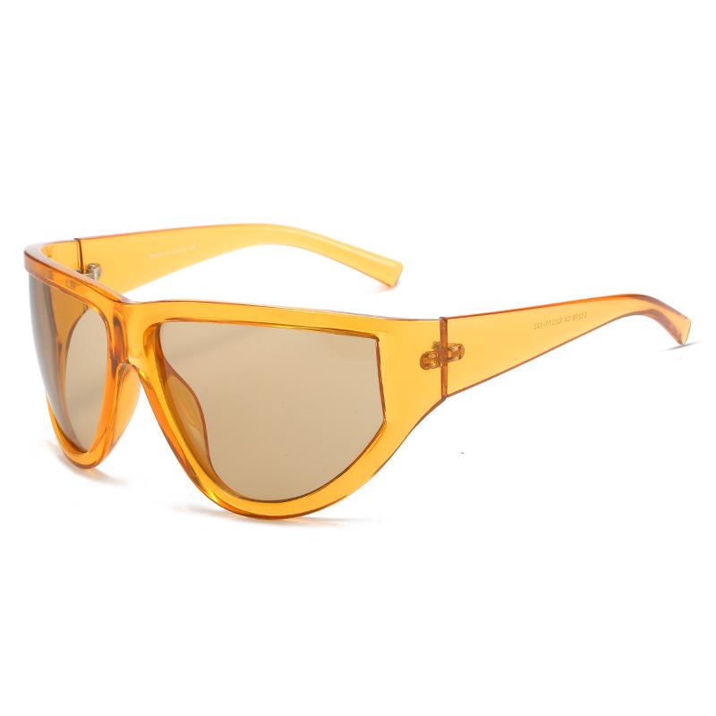 

Future Technology Sense Cyberpunk Glasses Y2K Большие солнцезащитные очки для велоспорта, модные солнцезащитные очки Regular