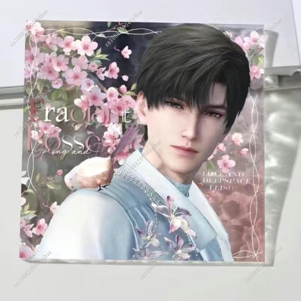 Love and Deepspace Sylus Rafayel Zayne Xavier Caleb Water Ripple Acrylic Transparent Card Colorful Anime Cosplay Desk Ornament