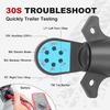 7 Pin Trailer Plug Tester, 7 Way Wiring Tester For RV, Round Trailer Light Tester For Truck, Pickup, Towing, Tow Wire Brake Blade 12V Connector