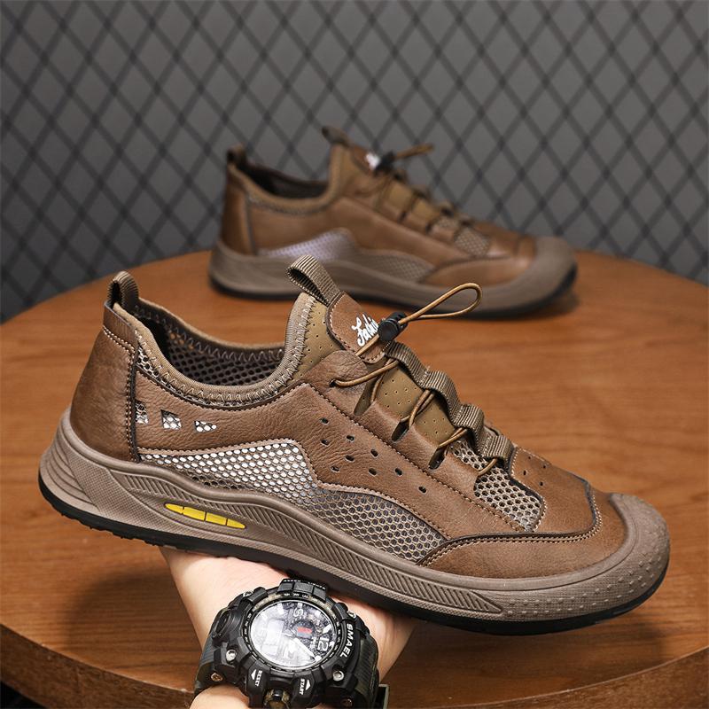 

Beach shoes outdoor sports shoes men s soles online summer mesh breathable non-slip wear-resistant casual hiking mountain climbing shoes 44