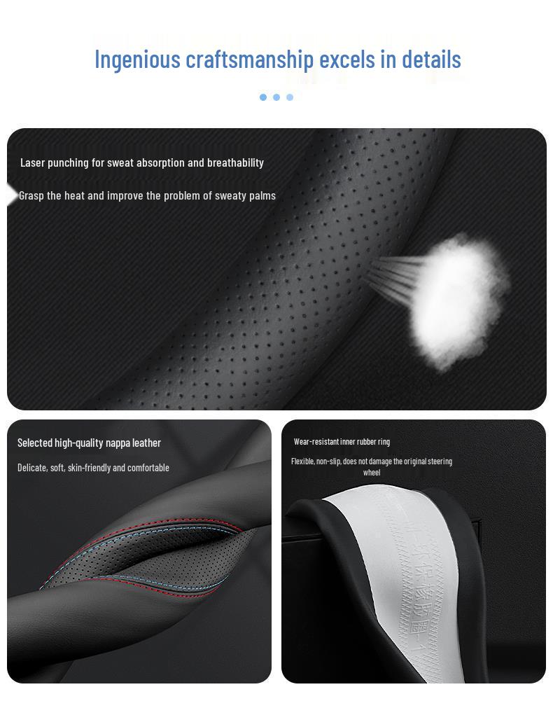 Steering Wheel Cover for 2025 Changan Qiyuan Q07 - Interior Modification Accessory