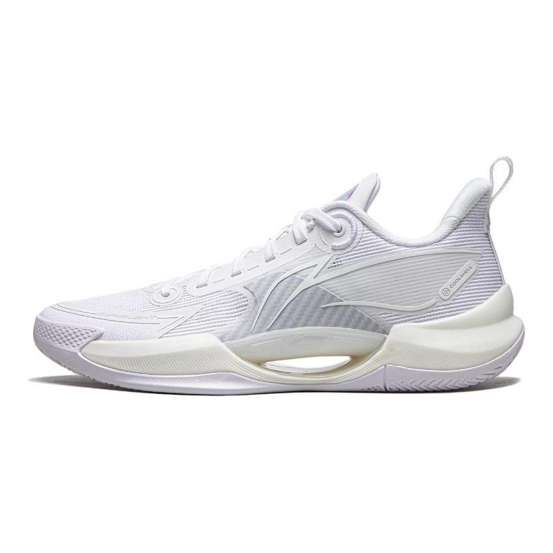 Li-Ning Super Light V2 men s low-top basketball shoes white, BENG tech, lightweight and supportive ABAT029-23 45