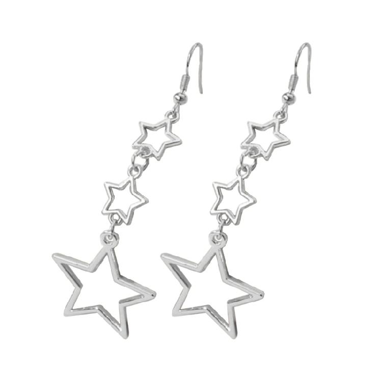 

Long Star Fringe Dangle Earrings Party Sparkle Star Jewelry for Women Teen Girl 1