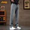 Jeep Men's American Style Relaxed Straight Fit Elastic Jeans