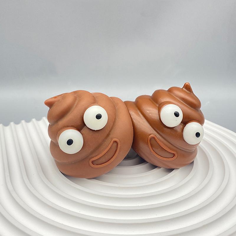 Stlačovací Štípací Větrací Míč Dekompresní TPR Hračky Gadgety Lepkavý Míč Hovno Vtipné Záludné Dospělí Děti Náctiletí Dárky Hračky pro Uvolnění Stresu