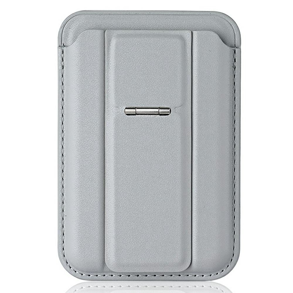 Compatible with MagSafe Leather Magnetic Card Holder Kickstand Combo Multi Card Slots For iPhone Series
