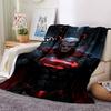 1pc Superman Dark Flannel Blanket Soft Warm Throw for Home, Office, Travel, All-Season Cozy Bedding GiftL1139