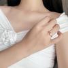 Goldener Funkelnder Damen-Diamant-Blasenring - Elegantes, Vielseitiges und Luxuriöses Schmuckstück.