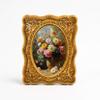 Retro European Carved Desktop Photo Frame Set - Decorative, Ins Style, Small Ornaments for Bedroom Dressing Table
